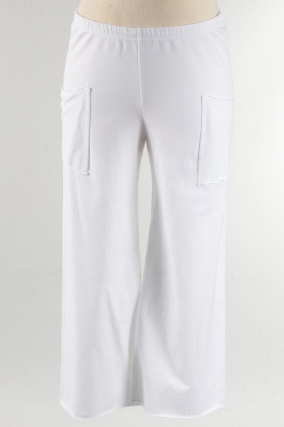 Prairie Crop Pant Plus - White