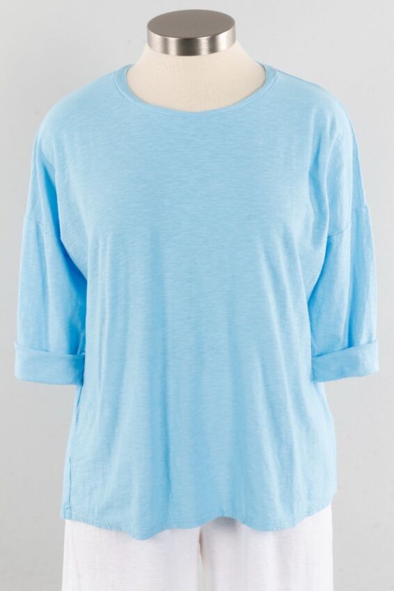 Back Pleat Top - Poolside