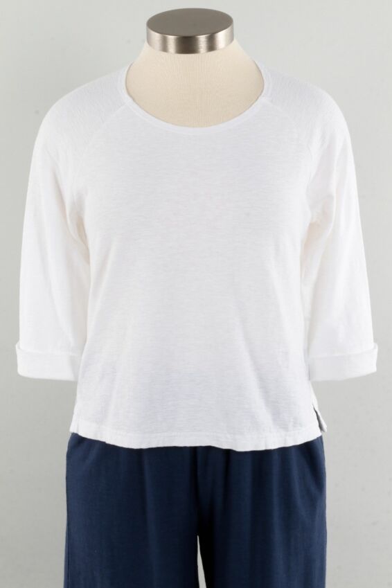 Raglan Crop - White