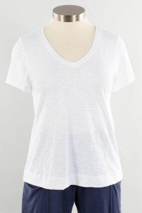 V-Neck - White