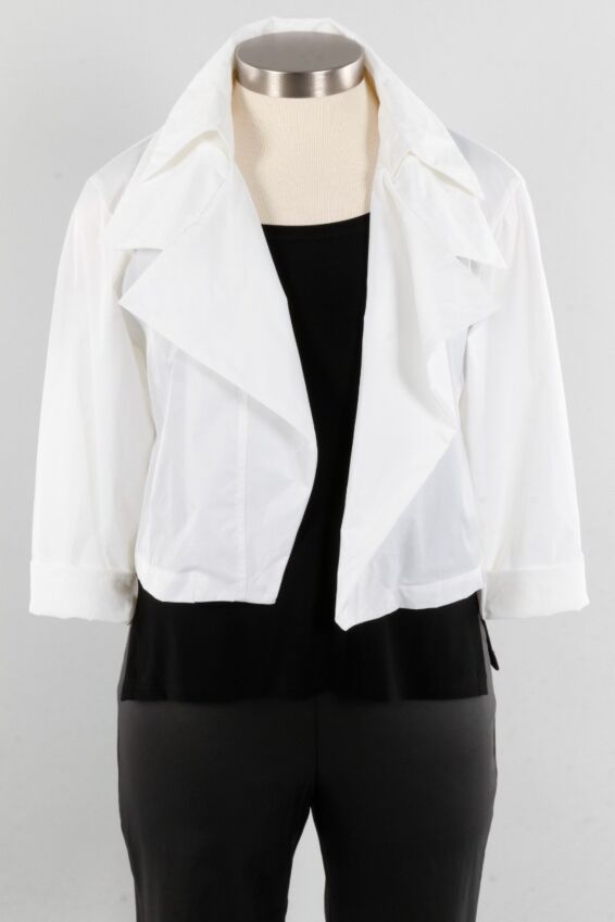Triple Collar Jacket - White