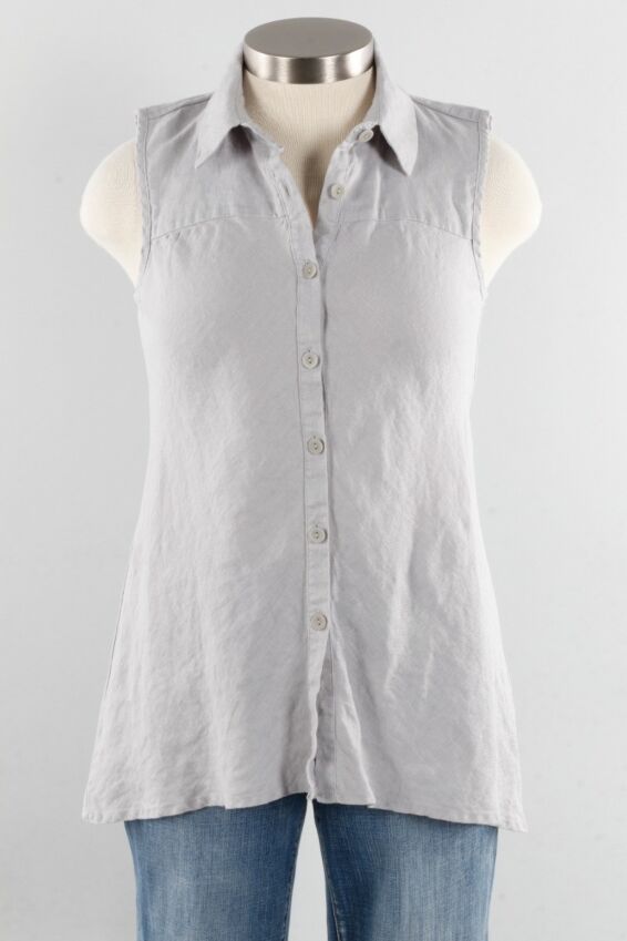 Skyline Blouse Plus - Silver
