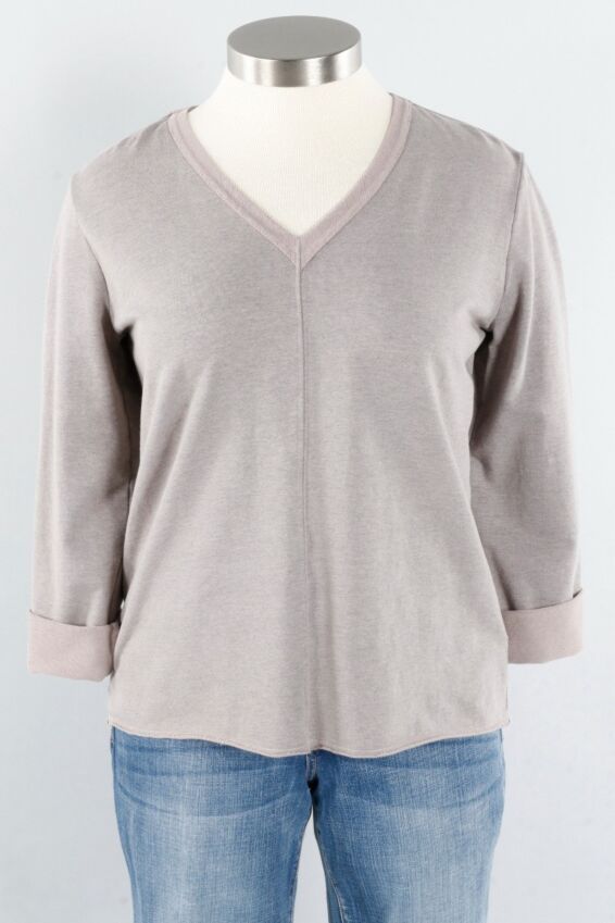 Raw Edge Pullover - Dune