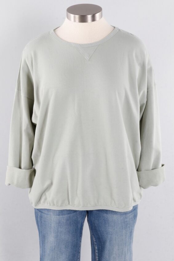 Stretch Terry Sweatshirt - Eucalyptus
