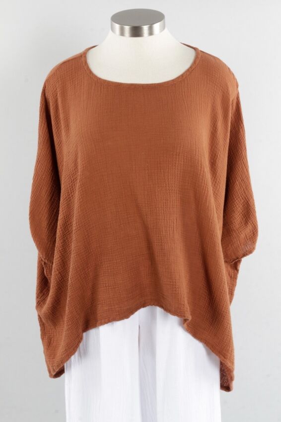 Name-It-Jane Blouse - Cinnamon
