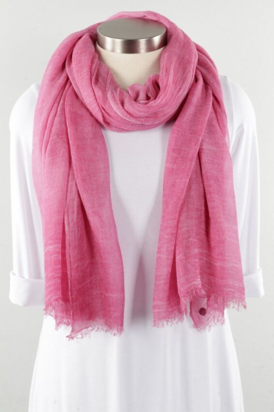 Solid Viscose Wrap - Pink