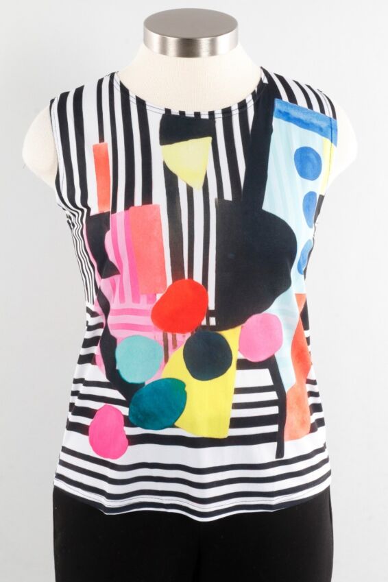 Dots & Stripes Shell - Multicolor