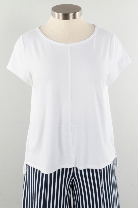 Cap Sleeve Tee - White