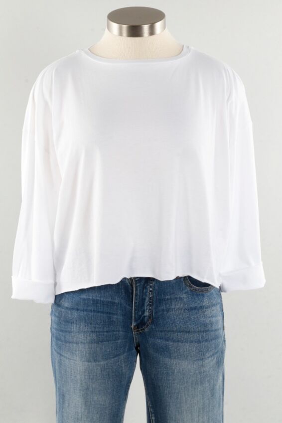 Mini Boxy Tee - White