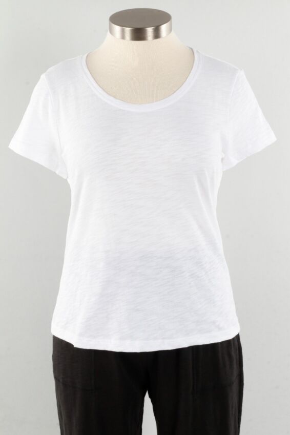 Cap Sleeve Tee - White