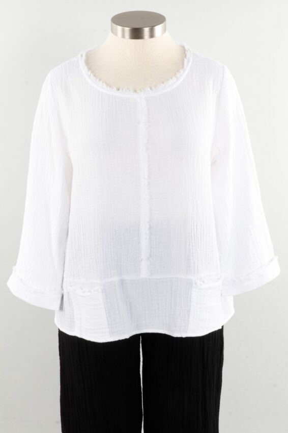 Pocket Pullover - White
