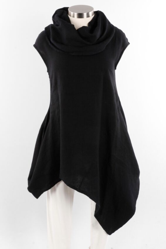 Noa Tunic - Black Light Linen