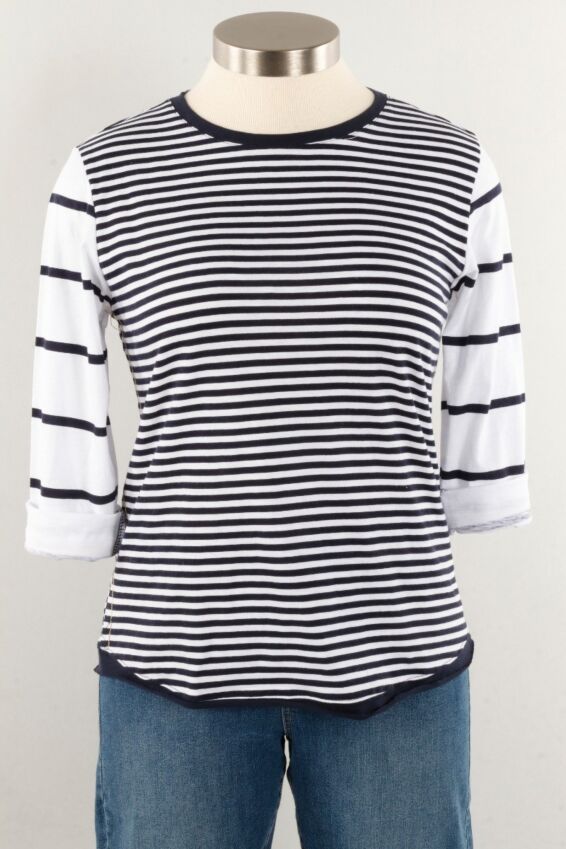Striped Tee - Navy