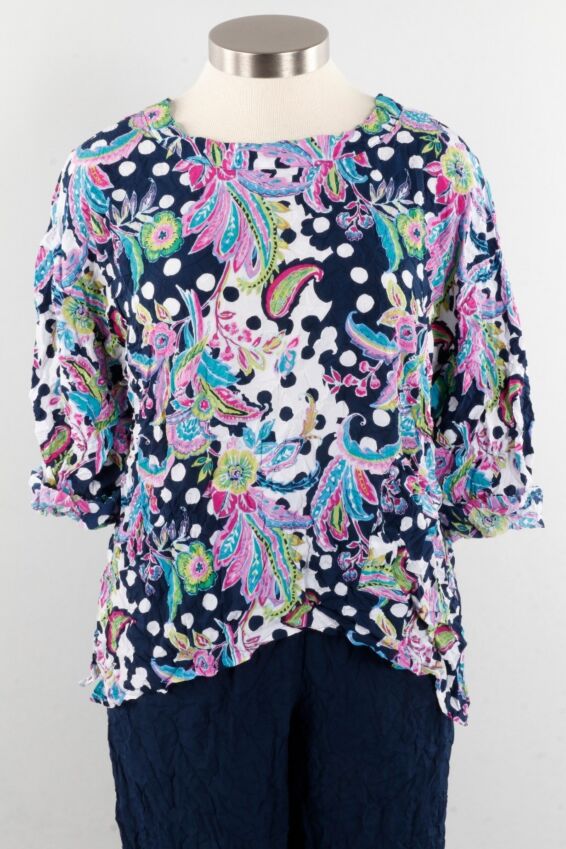 Mia Pullover - Lilac Dot