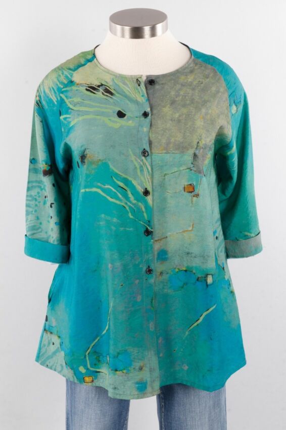 Button Up Cardigan - Emerald 