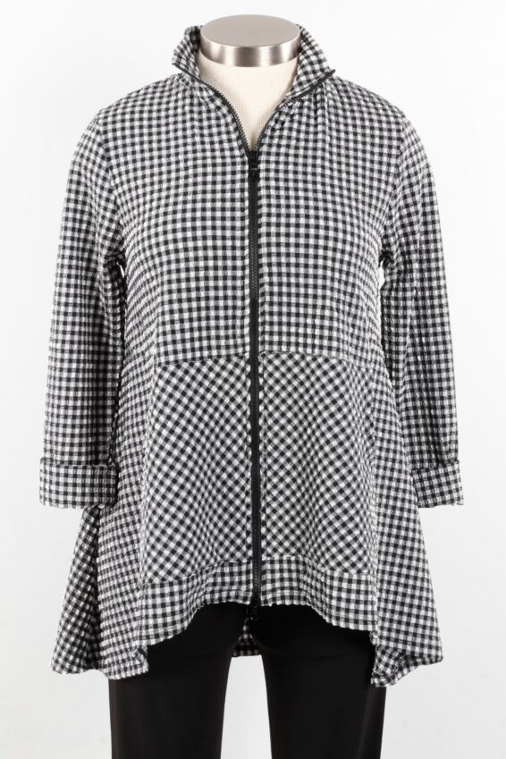 Jane Jacket - Black & White Check
