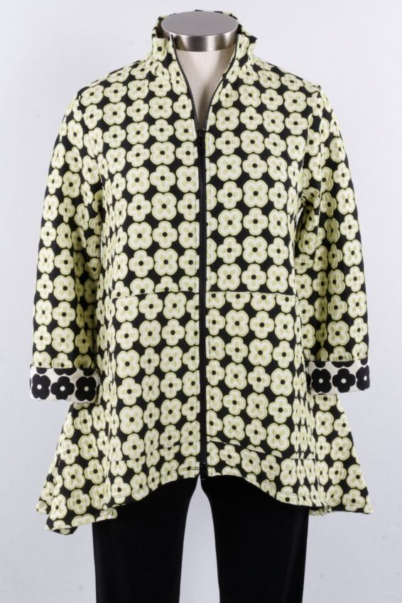 Jane Jacket - Lime Daisy
