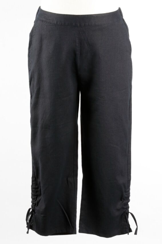 Ruched Capri - Black