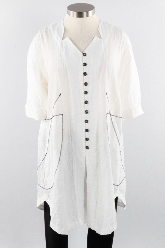 Long Tunic Plus - White