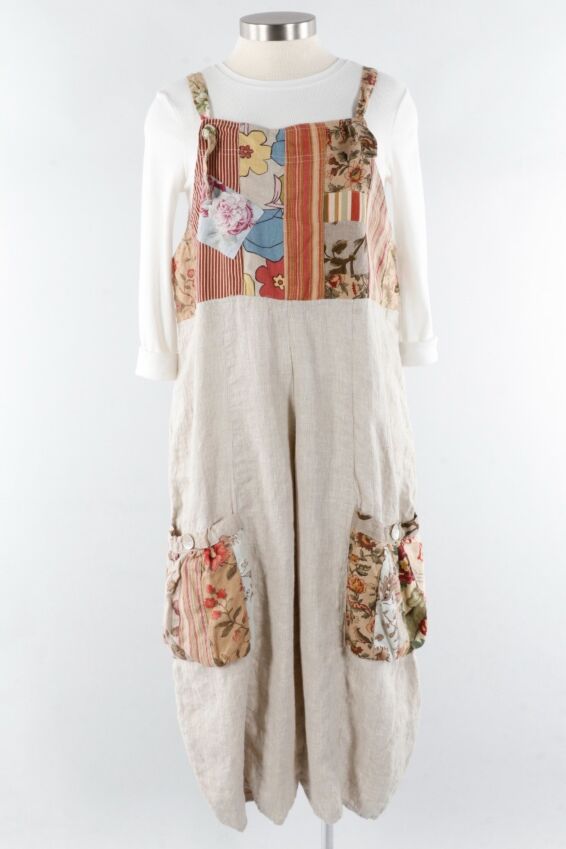 Patchwork Overall - Natural