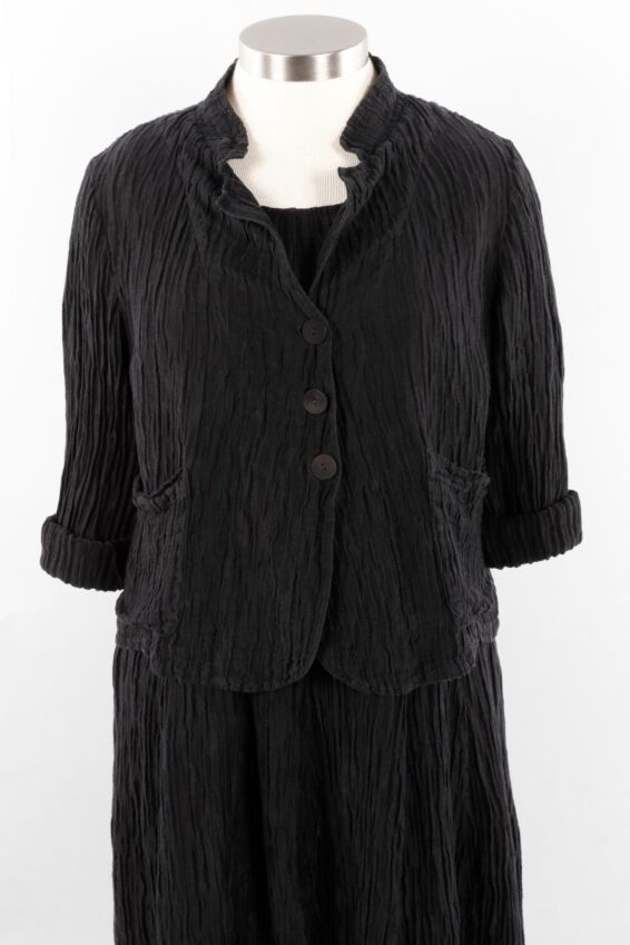Crinkled Jacket - Black