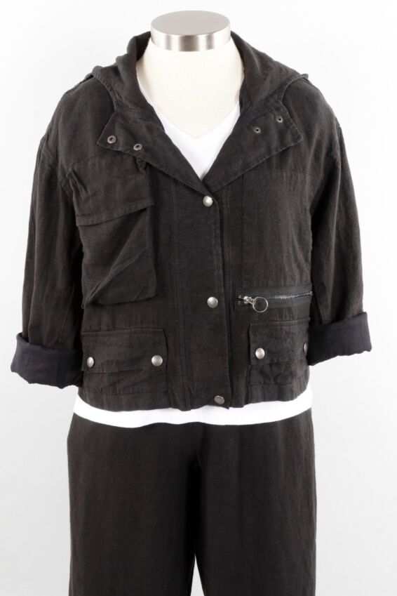 Urban Snap Jacket - Black