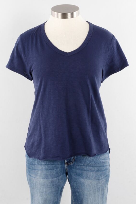 V-Neck Tee - Navy