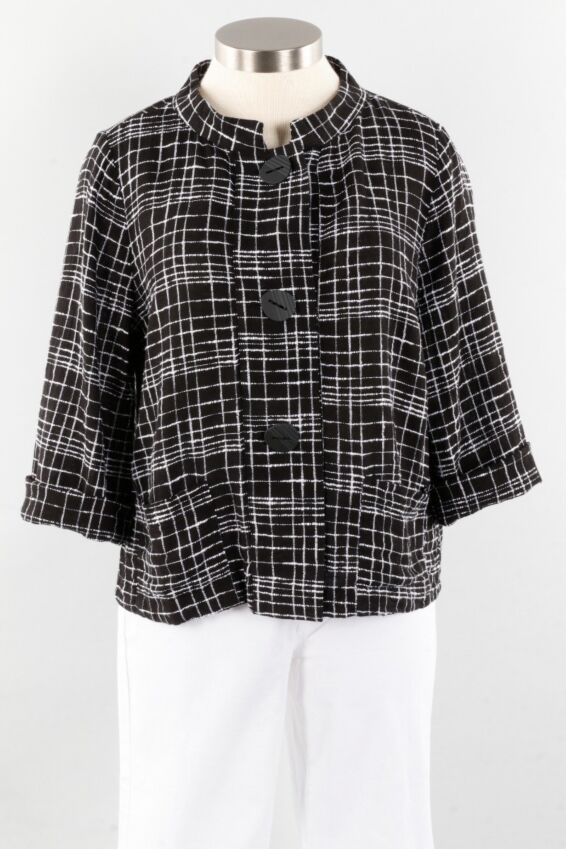 Retro Jacket - Black Windowpane
