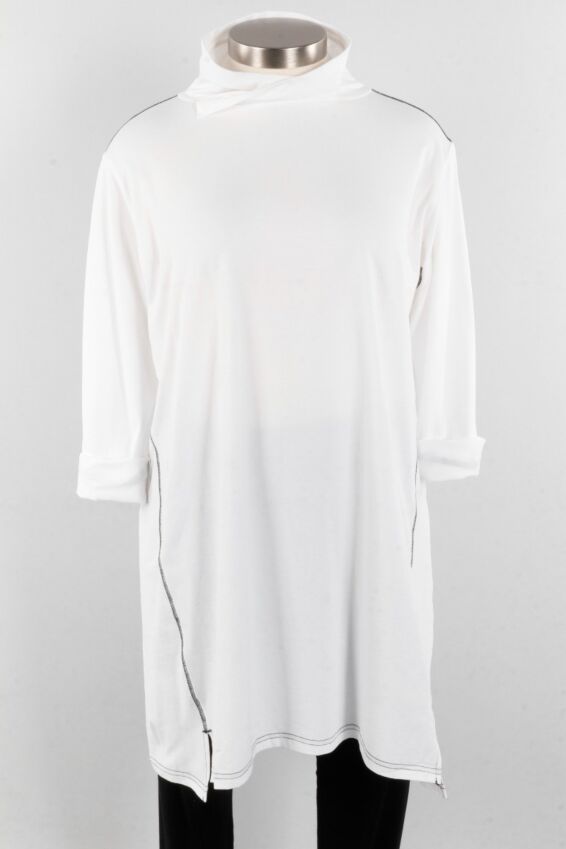 Contrast Pullover - White
