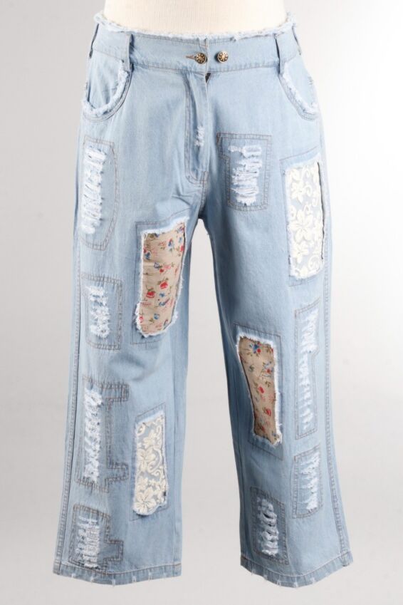 Patchwork Jean - Light Blue