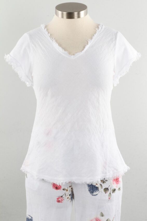 Fringe Top - White