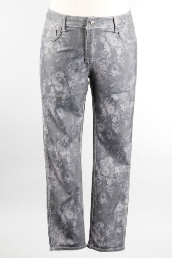 Floral Reversible Pant - Silver