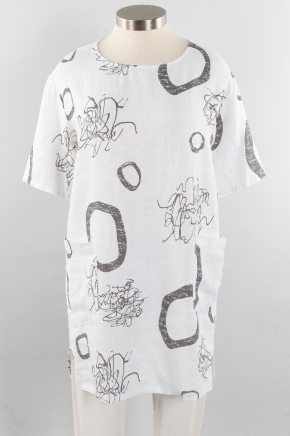 Tomasa Tunic Plus - White