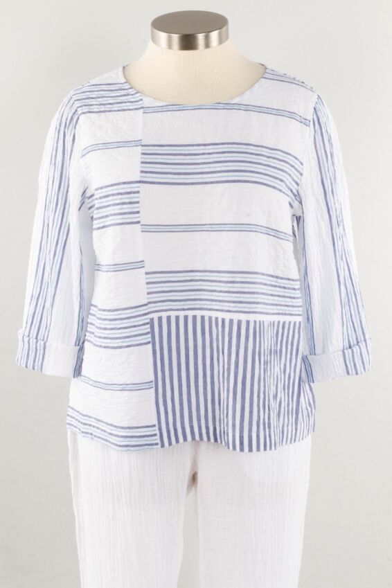 Button Back Pullover - Royal