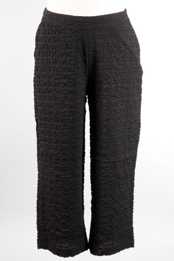 Flat Front Flood Pant - Black