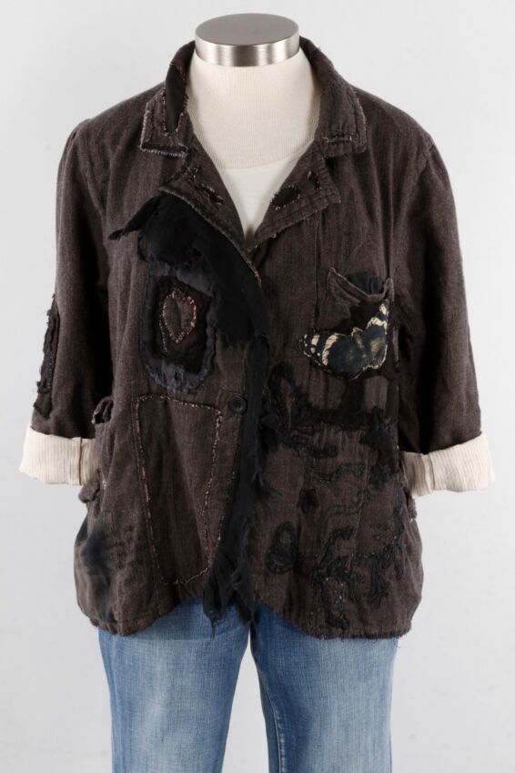 Saffi Patchwork Jacket - Midnight