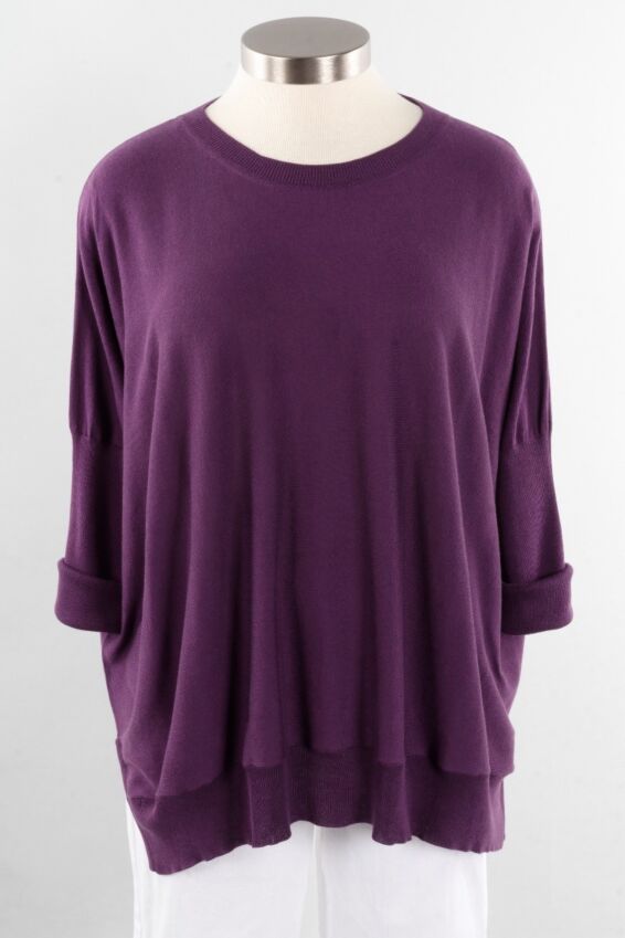 Oversized Crew - Grape