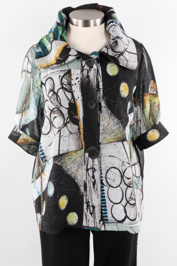 Swing Jacket - Black Multi