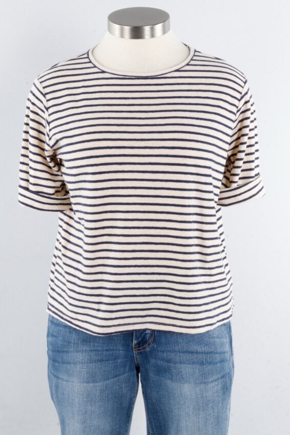 Elbow Sleeve Top - Eggcream