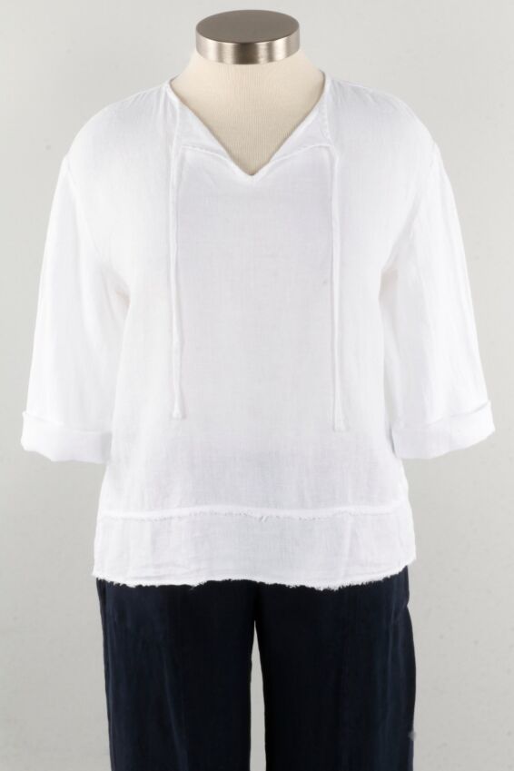 Tie Top - White