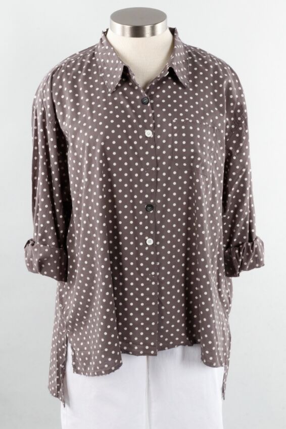 Starburst Top - Grey Dot