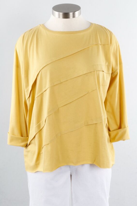 Boxy Tucked Tee - Chartreuse