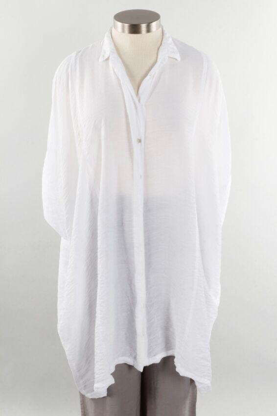 Button Up Tunic - White