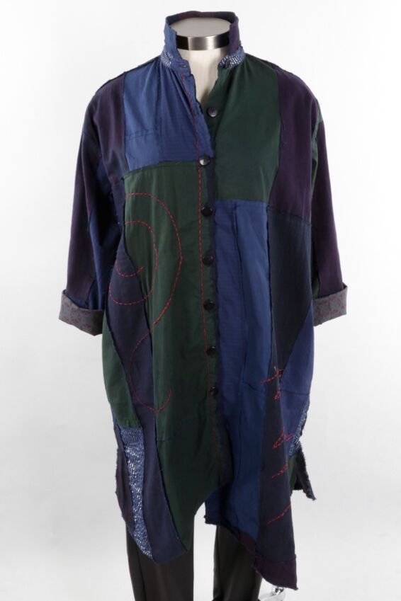 Plot Jacket - Metallic Patchwork