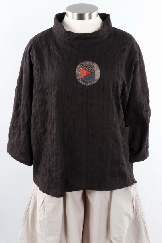 Asymmetrical Pullover - Black