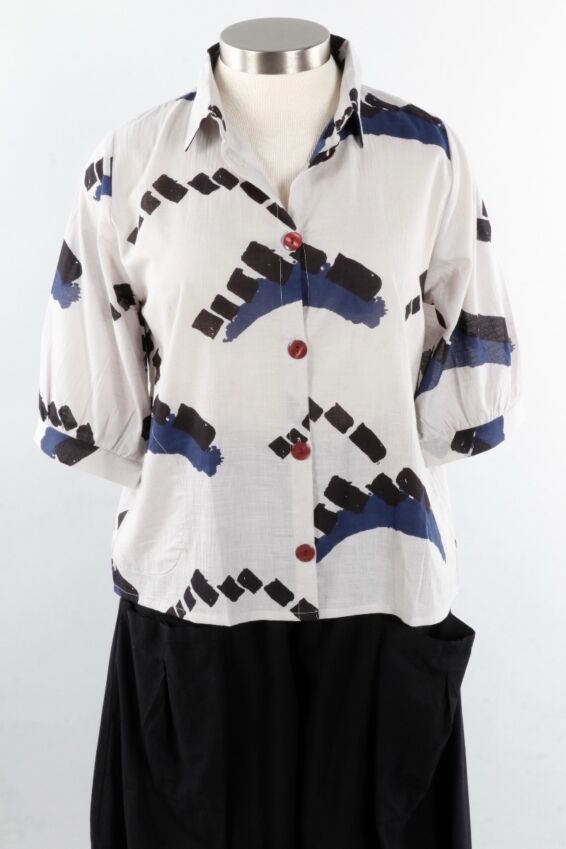 Cuff Sleeve Jacket - Light Blue