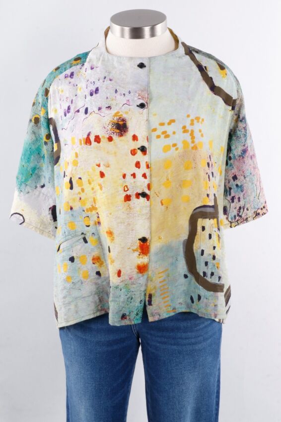 Button Front Jacket - Spots & Dots