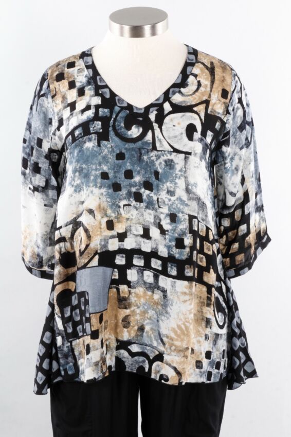 Joy Blouse Plus - Neutrals