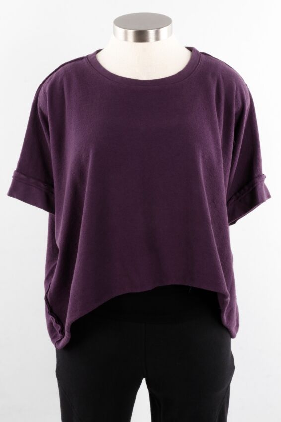 Knit Pullover Vest - Eggplant