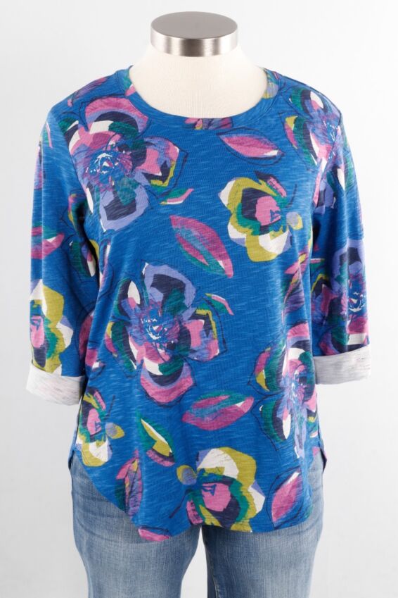 High Lo Tee - Eclipse Floral Fix